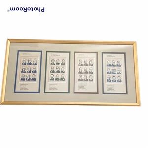 USPS Ameripex 1986 International Stamp Show Presidents of US Stamp Set Framed